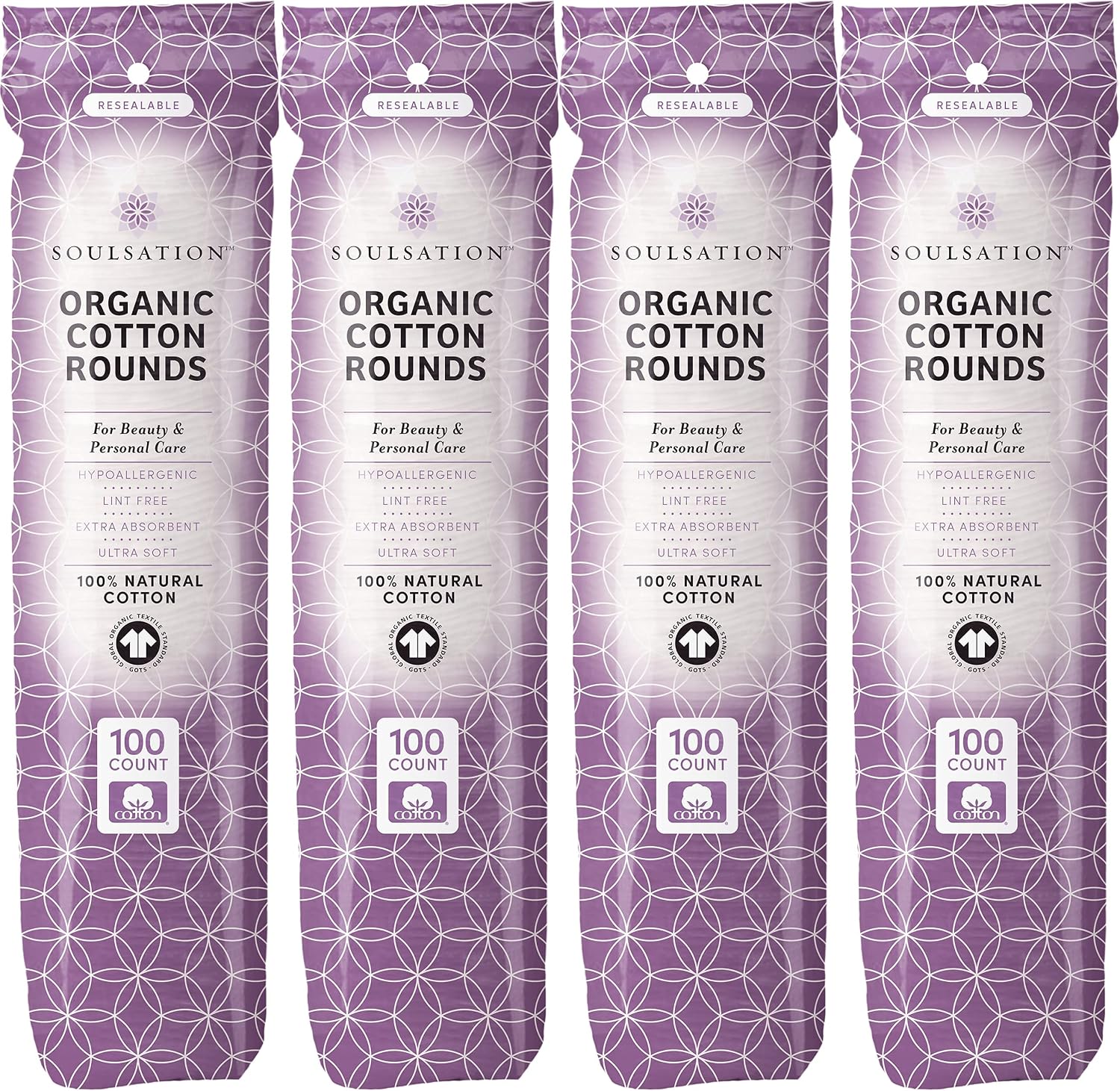 Detalle de SoulSation Organic Cotton Rounds 400 Count