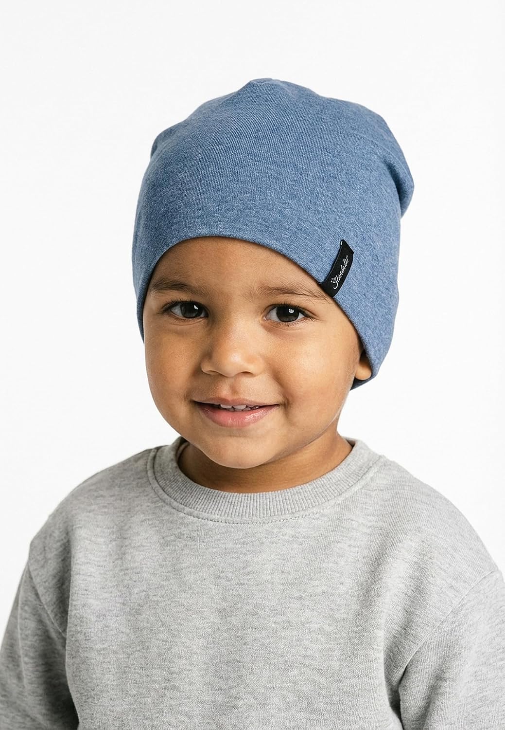 Detalle 2 de Sterntaler OCS Beanie Melange – Unisex Baby Mütze aus Bio-Melange-Singlejersey mit Ohrenklappen