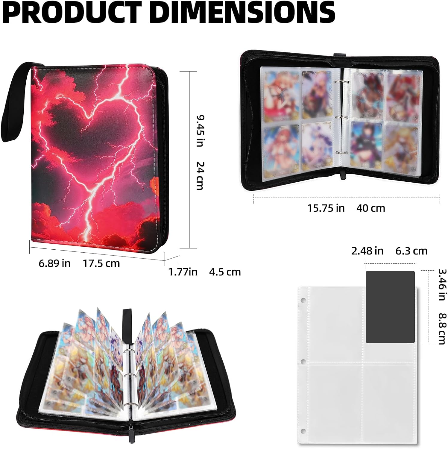 Thumbnail 2 de Collectible Trading Card Album 400-pocket binder 📚