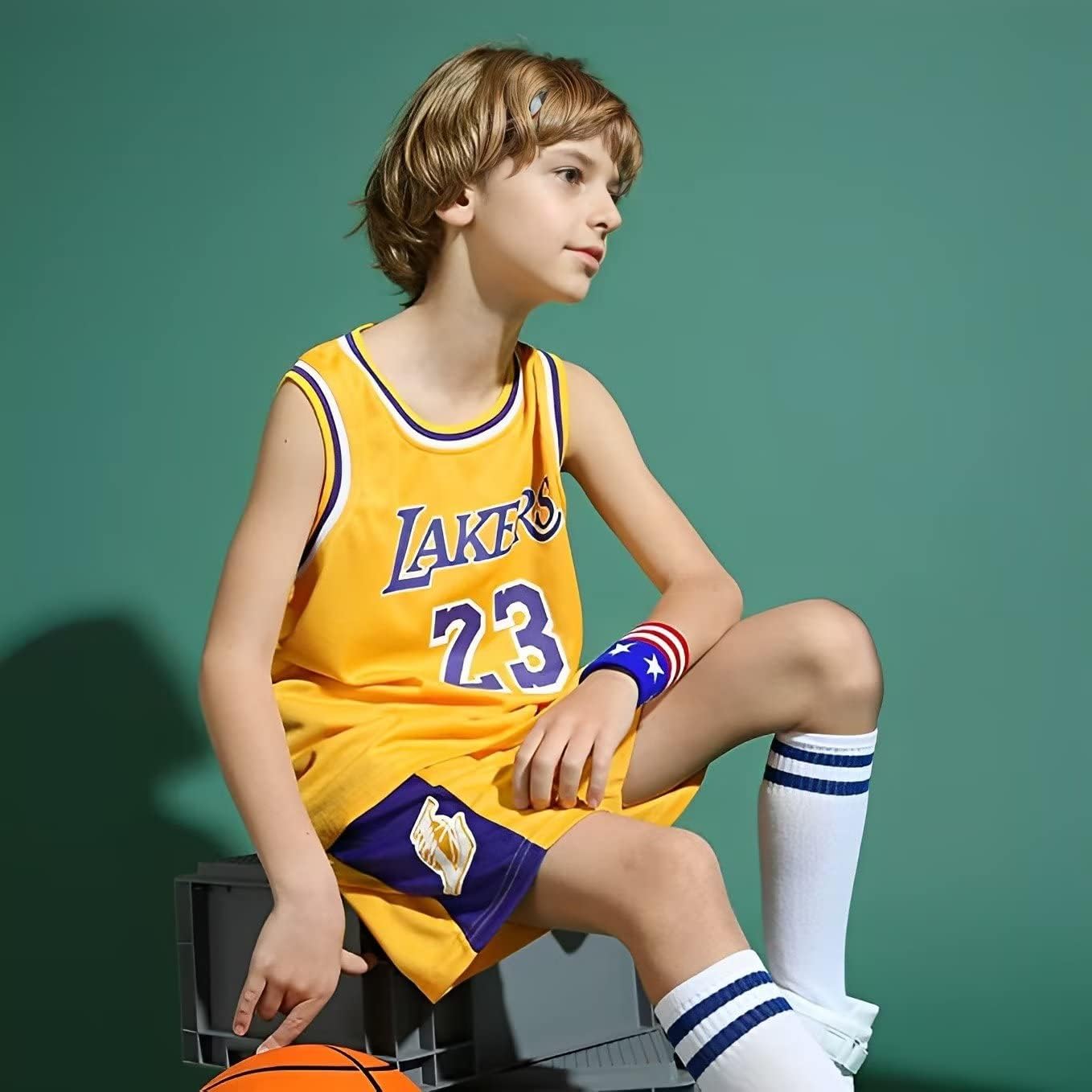 Detalle 2 de Huniam Maillot de basketball pour garçons