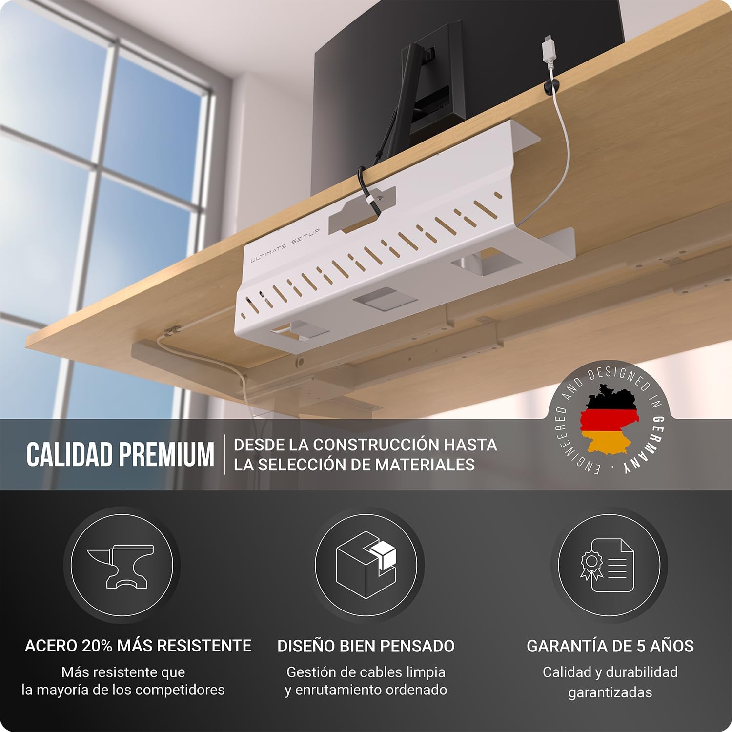 Thumbnail 5 de Premium Organizador Cables Escritorio 8 kg