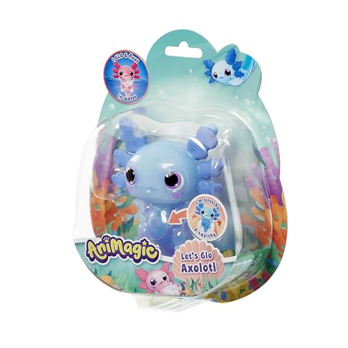 Detalle 2 de Goliath ANIMAGIC Let’s GLO Axolotl, mascota luminosa para niños