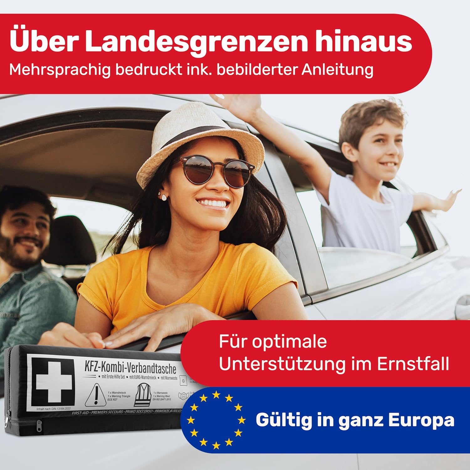 Thumbnail 5 de KFZ Kombitasche 3‑in‑1 Verbandskasten DIN 13164