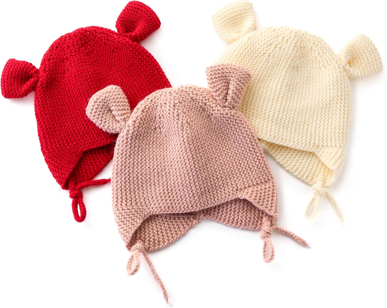 Detalle 2 de Loyfoky Baby Beanie with Earflaps: Winter Knitted Hat for 6–24 Months