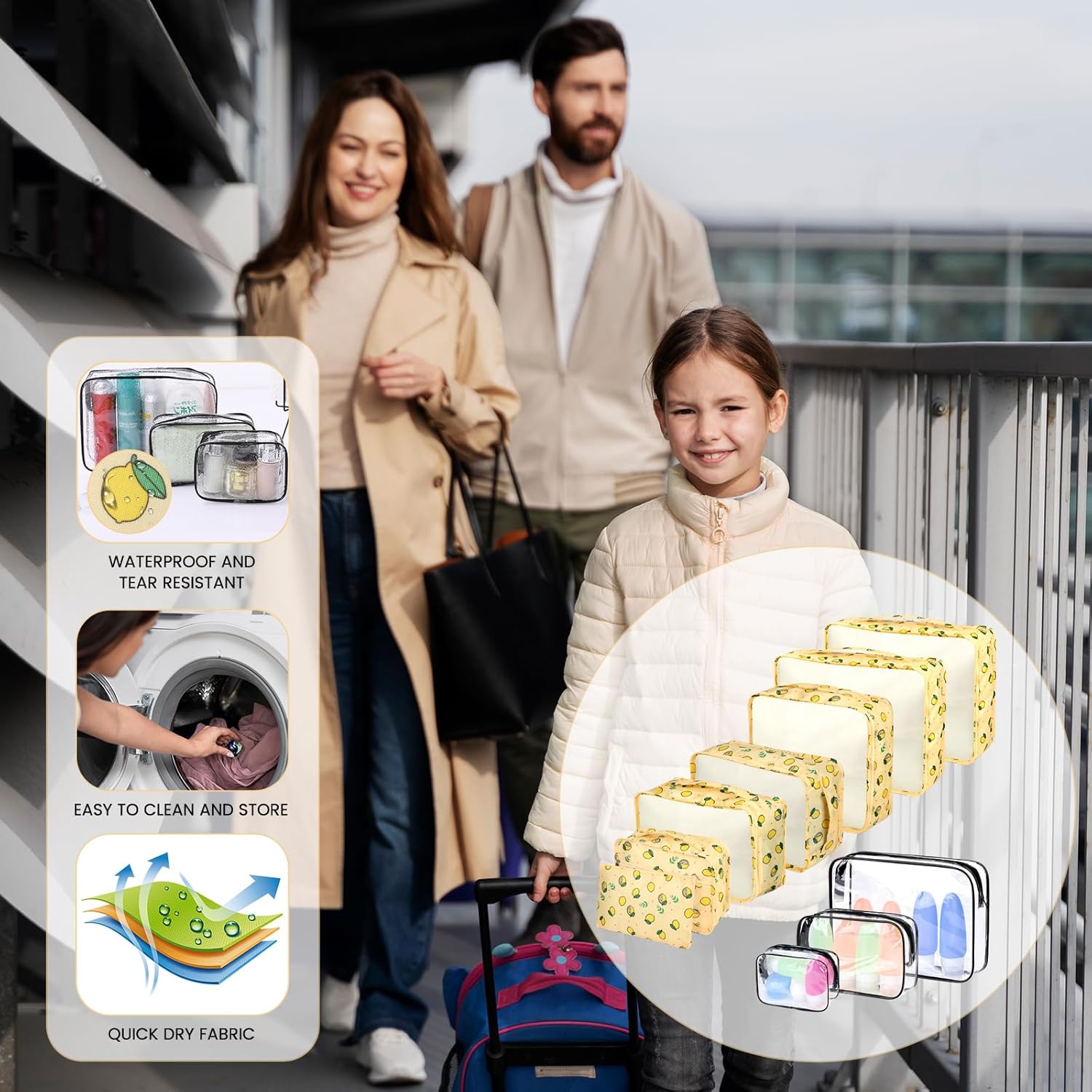 Thumbnail 4 de CORYIN Packing Cubes 10 PCS travel storage