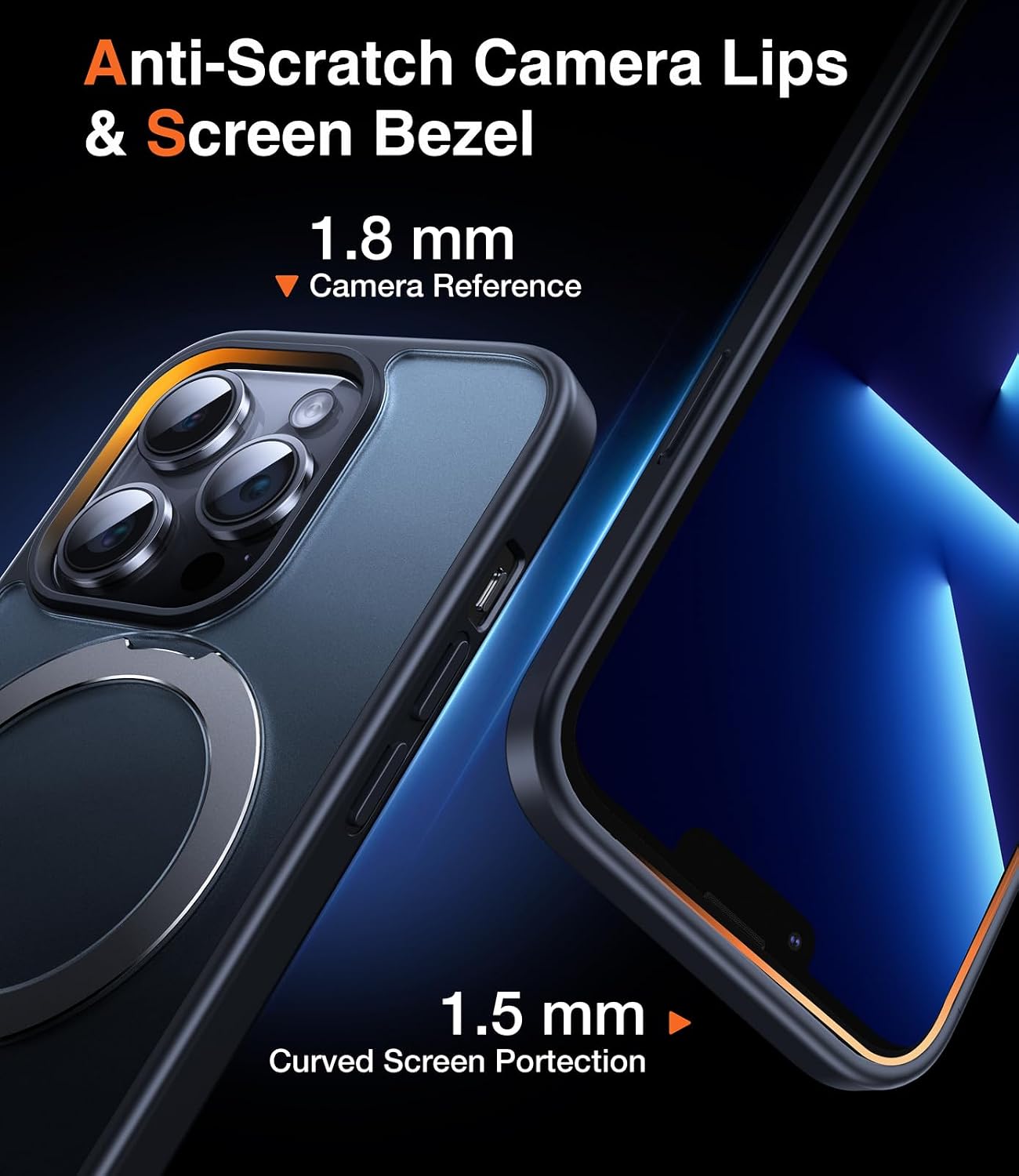Thumbnail 5 de Chicfun iPhone 13 Pro magnetic ring case with kickstand