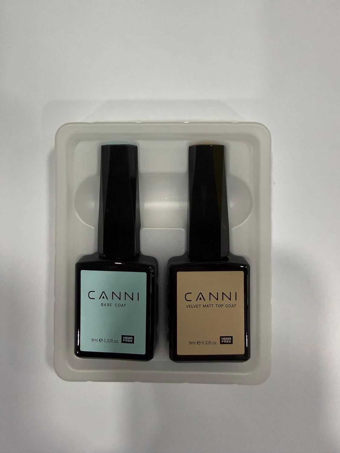 Detalle de CANNI 2Pcs Matte Gel Top Coat and Base Coat Set – No Wipe Long Lasting Matte Finish for At-Home Manicures