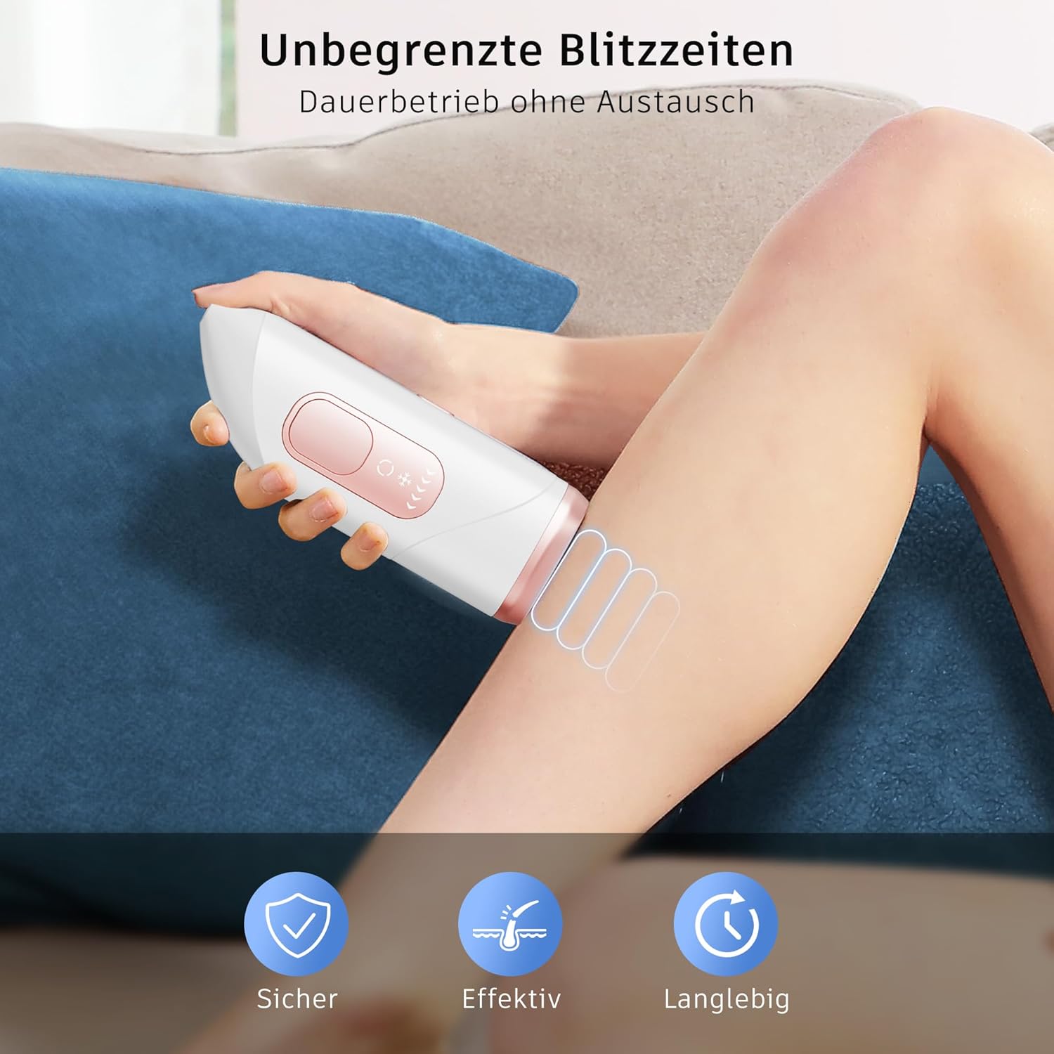 Thumbnail 3 de Beauris IPL Laser Haarentfernung (ICE COOLING) mit 5 Intensitätsstufen – Kühlfunktion für Körper, Achseln & mehr