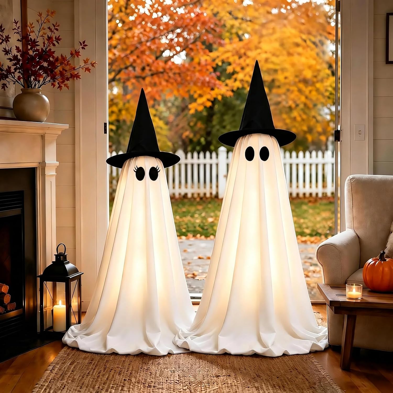 Thumbnail 2 de Light-Up Halloween Ghost Decorations, 5 ft