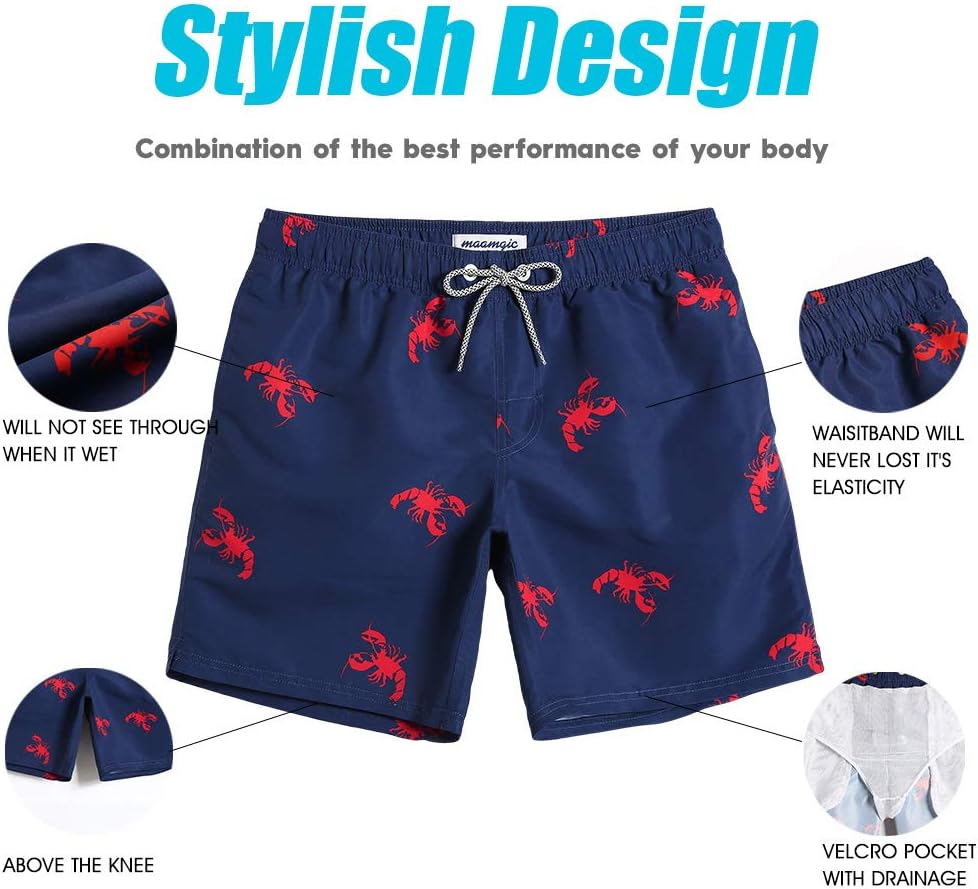 Detalle 2 de MaaMgic Men's Quick Dry Swim Shorts