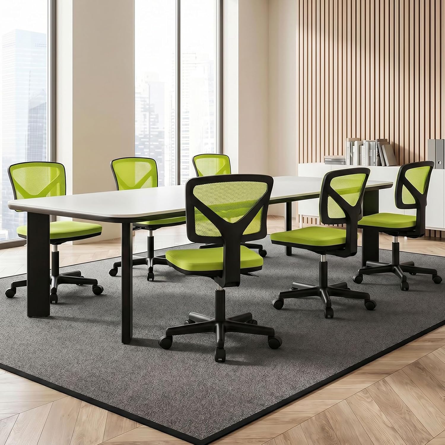 Thumbnail 6 de Sweetcrispy Armless Desk Chair, Mesh