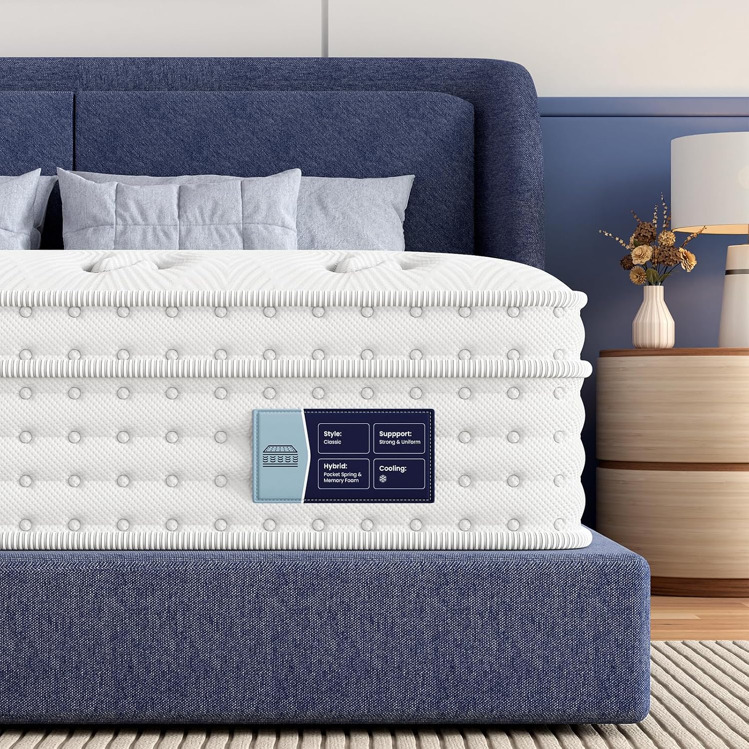 Detalle de BedStory Queen Mattress, 10-Inch