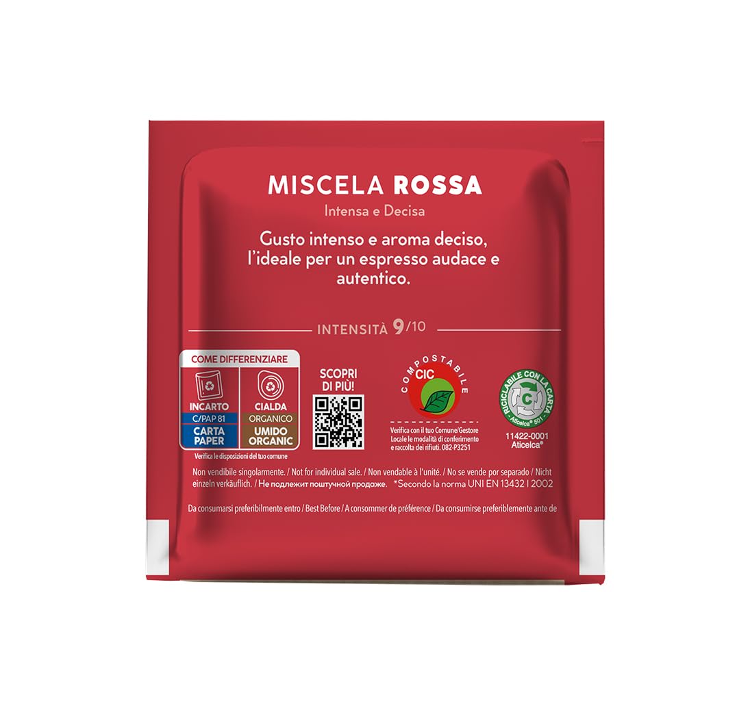 Thumbnail 2 de Caffè Borbone Kompostierbare Kaffeepads – Rote Mischung, 150 Pads, 44 mm ESE Kompatibilität