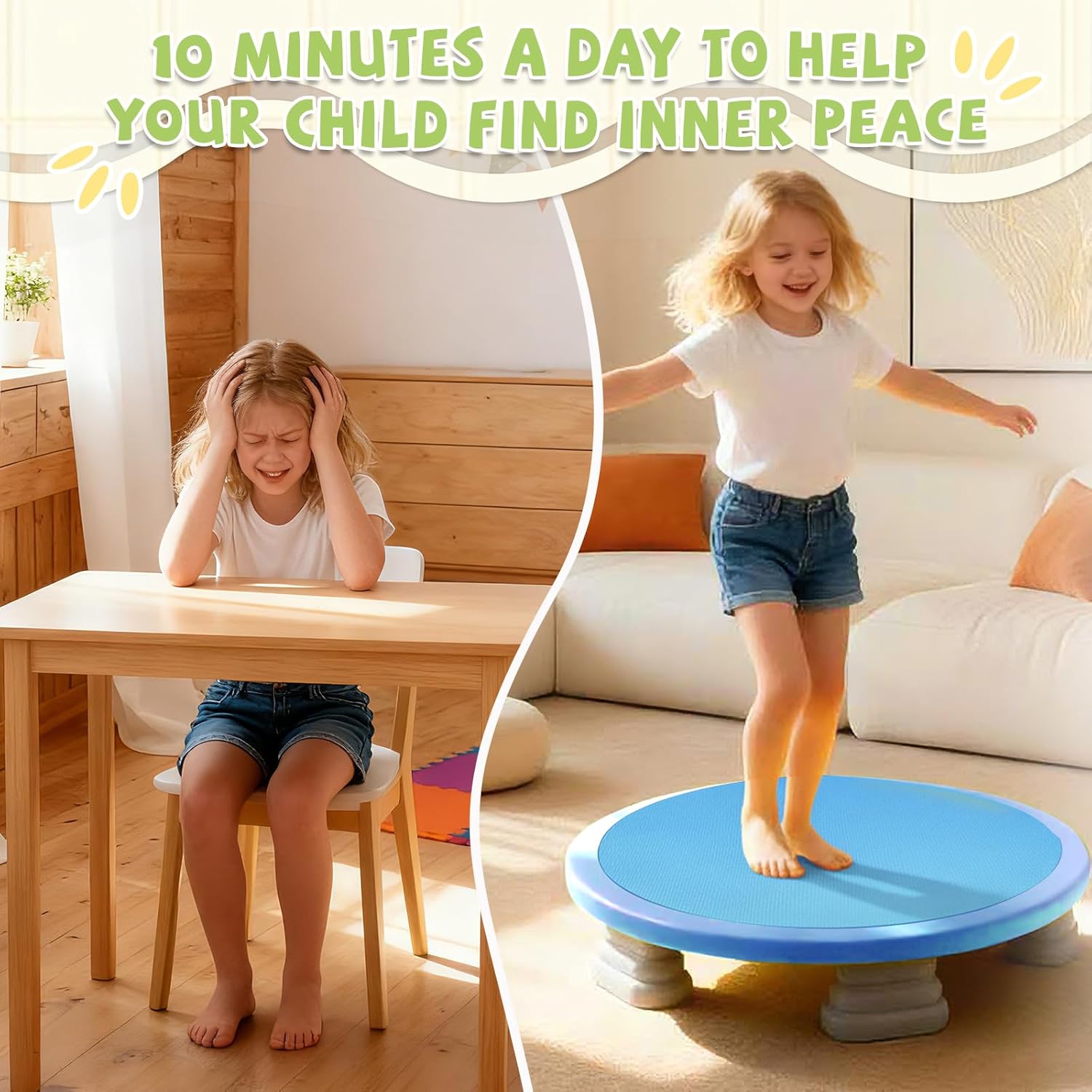 Thumbnail 5 de Mini Trampoline for Kids: Indoor/Outdoor Sensory Trampoline