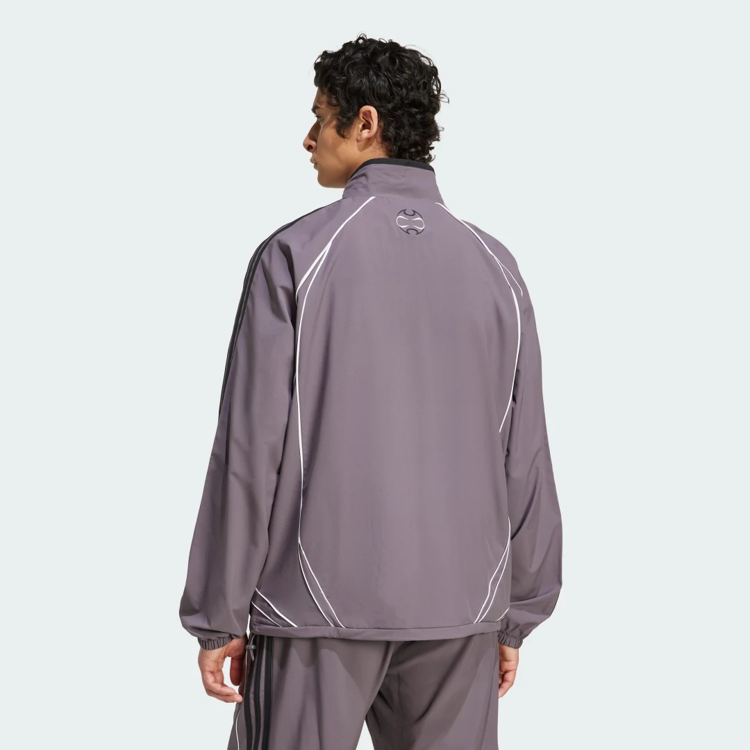 Detalle 2 de Chaqueta deportiva Teamgeist Adicolor de Adidas — gris