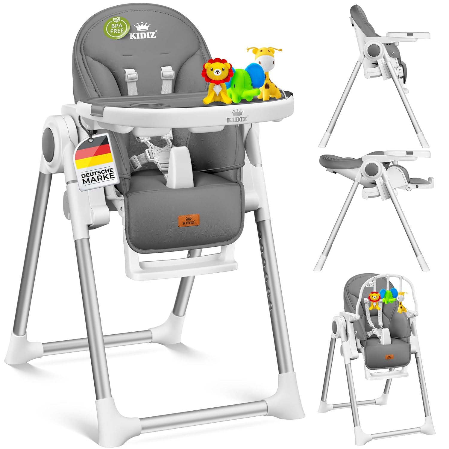 KIDIZ® 3in1 Hochstuhl 0–36 Monate