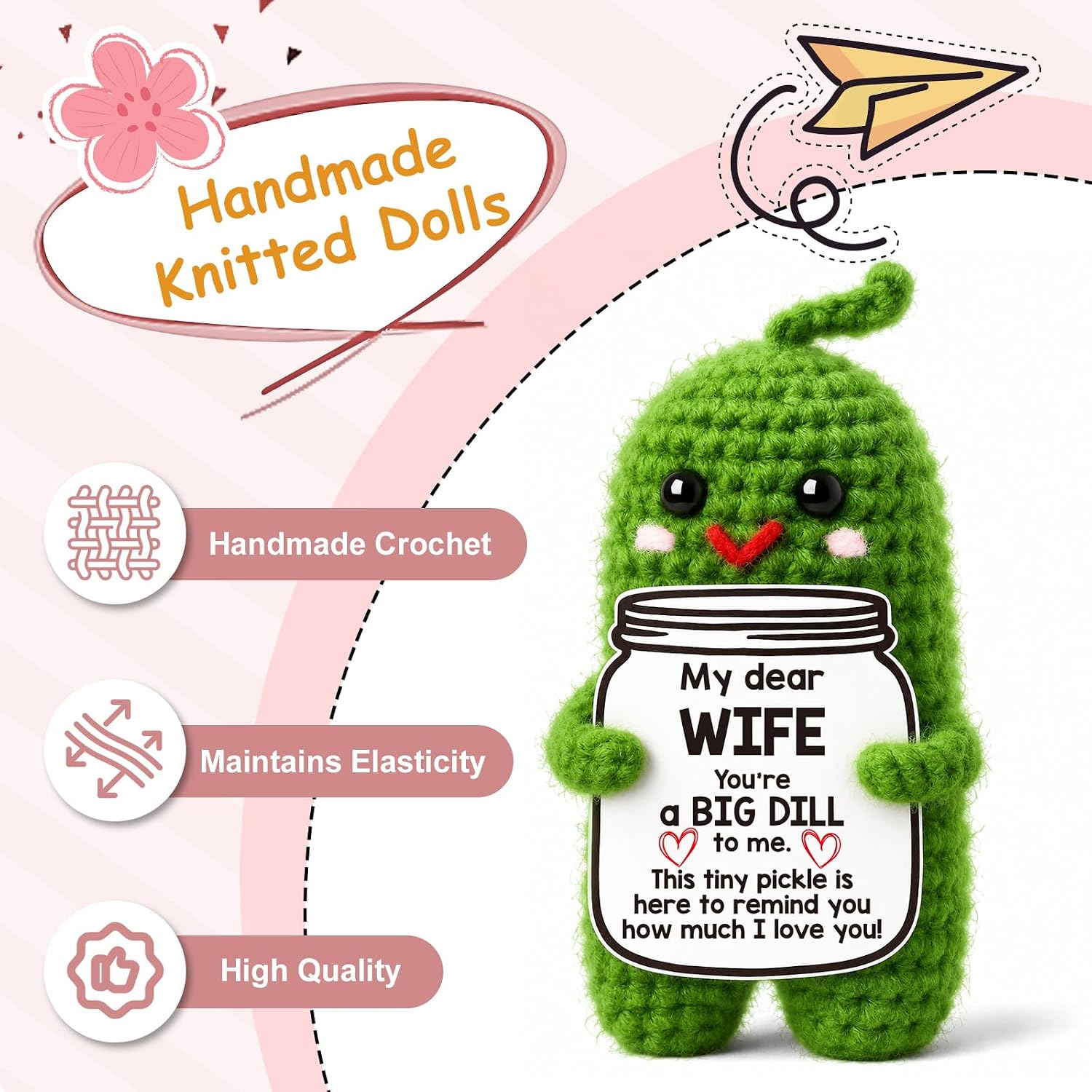 Thumbnail 6 de Crochet Pickle Gift in Soft Yarn