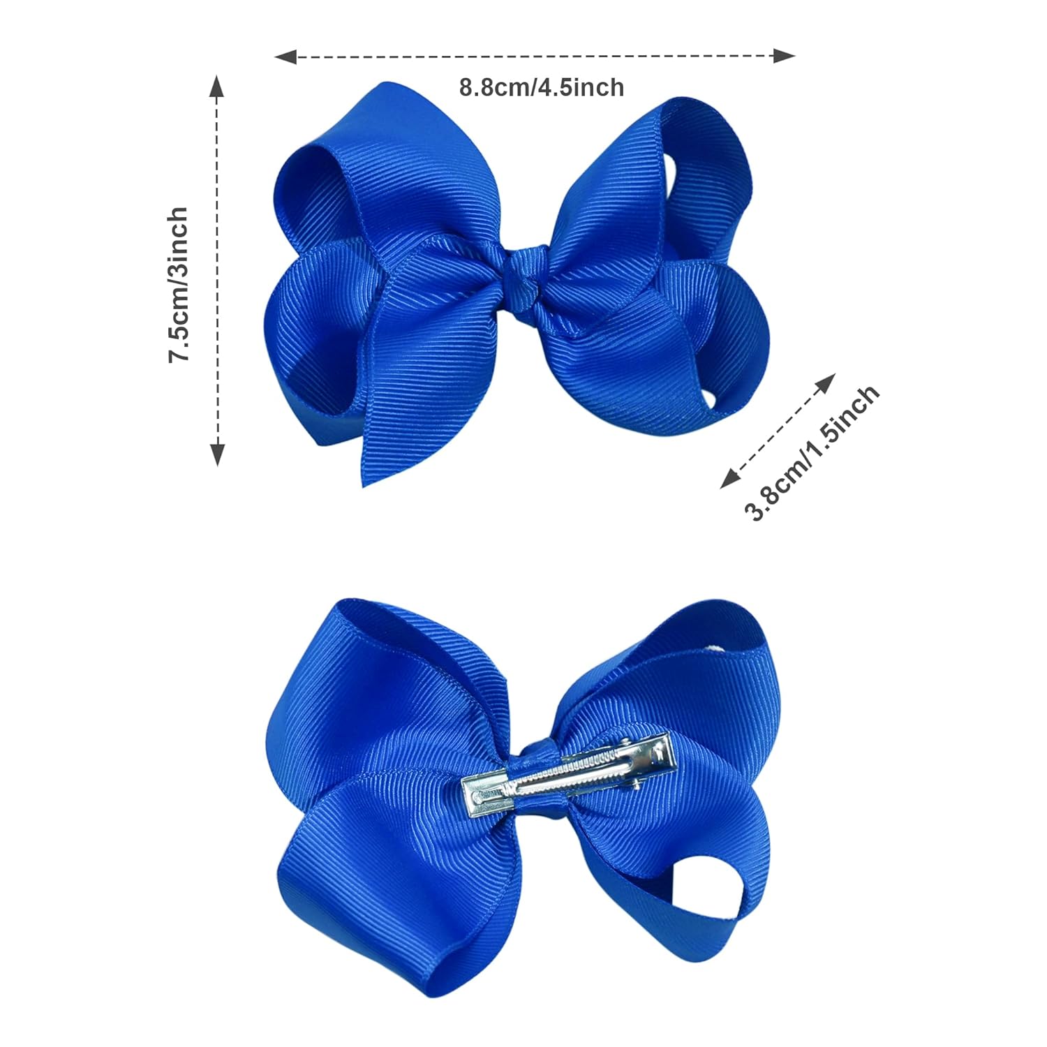 Thumbnail 1 de CÉLLOT 40PCS 4.5-Inch Grosgrain Hair Bows for Girls with Alligator Clips (40PCS, 20 Pairs)