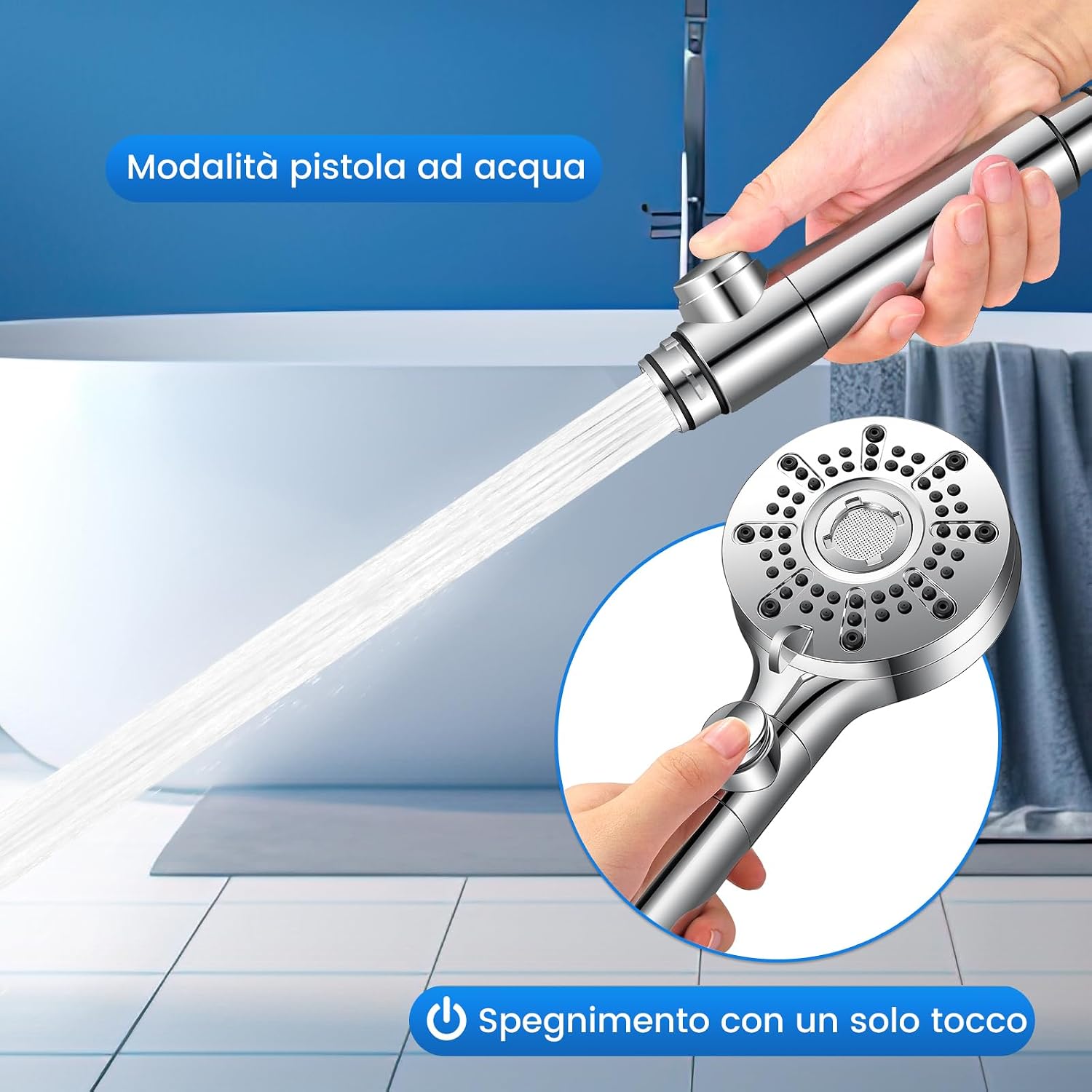 Detalle de berssen Soffione Doccia 5 modalità
