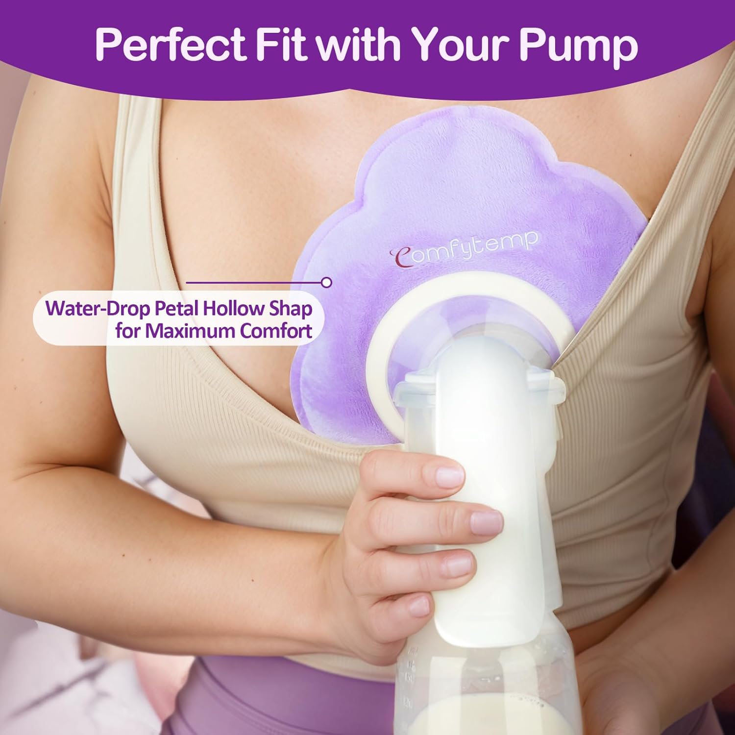 Thumbnail 6 de Comfytemp 4 Pack Breastfeeding Comfort Pads (hot & cold gel ice packs), reusable postpartum gel pads for nursing mothers