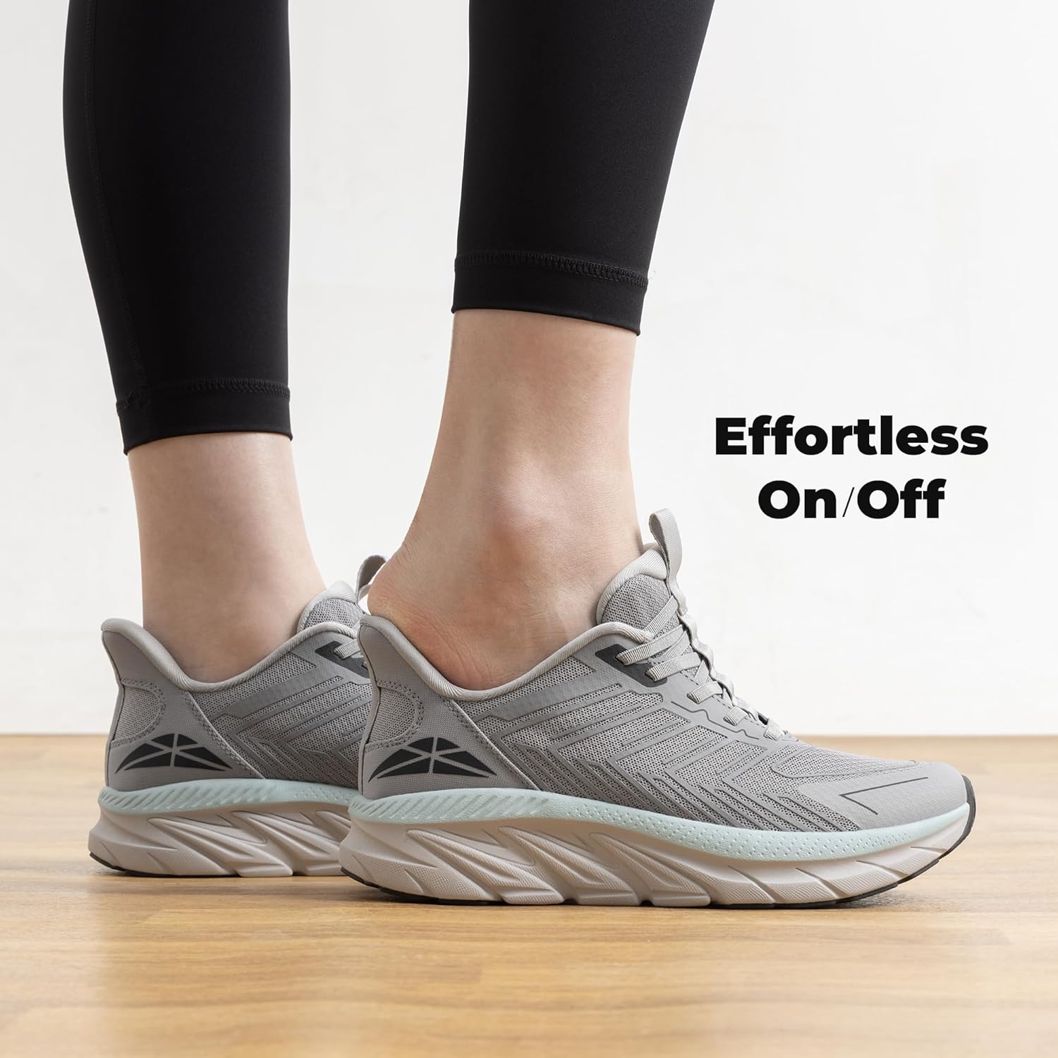 Detalle 2 de ALLSWIFIT Women’s Slip-On Athletic Walking Shoes (Cushy, Breathable, Non-Slip)