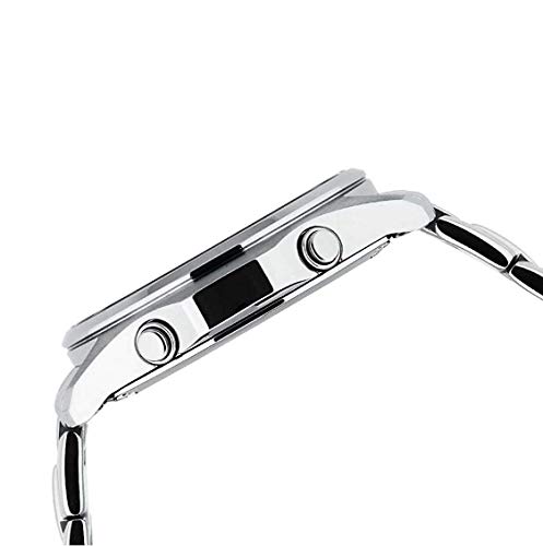 Detalle de Casio LCW-M100DSE-1AER Herren-Armbanduhr: Solarbetrieben, Funkuhr mit Weltzeit aus massiven Edelstahl