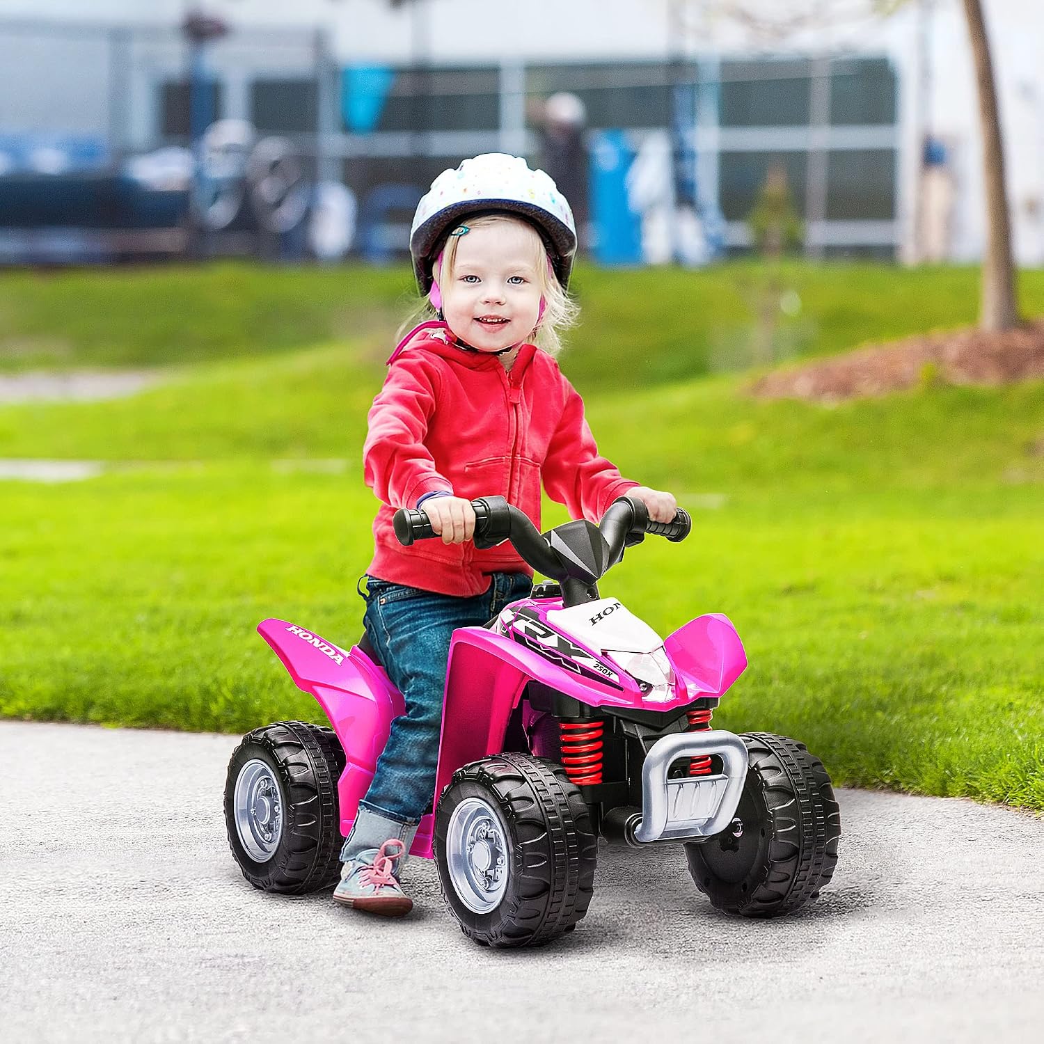 Detalle 2 de AIYAPLAY Quad électrique Enfant 6 V Honda sous Licence — 4x4 sûr et réaliste pour les tout-petits