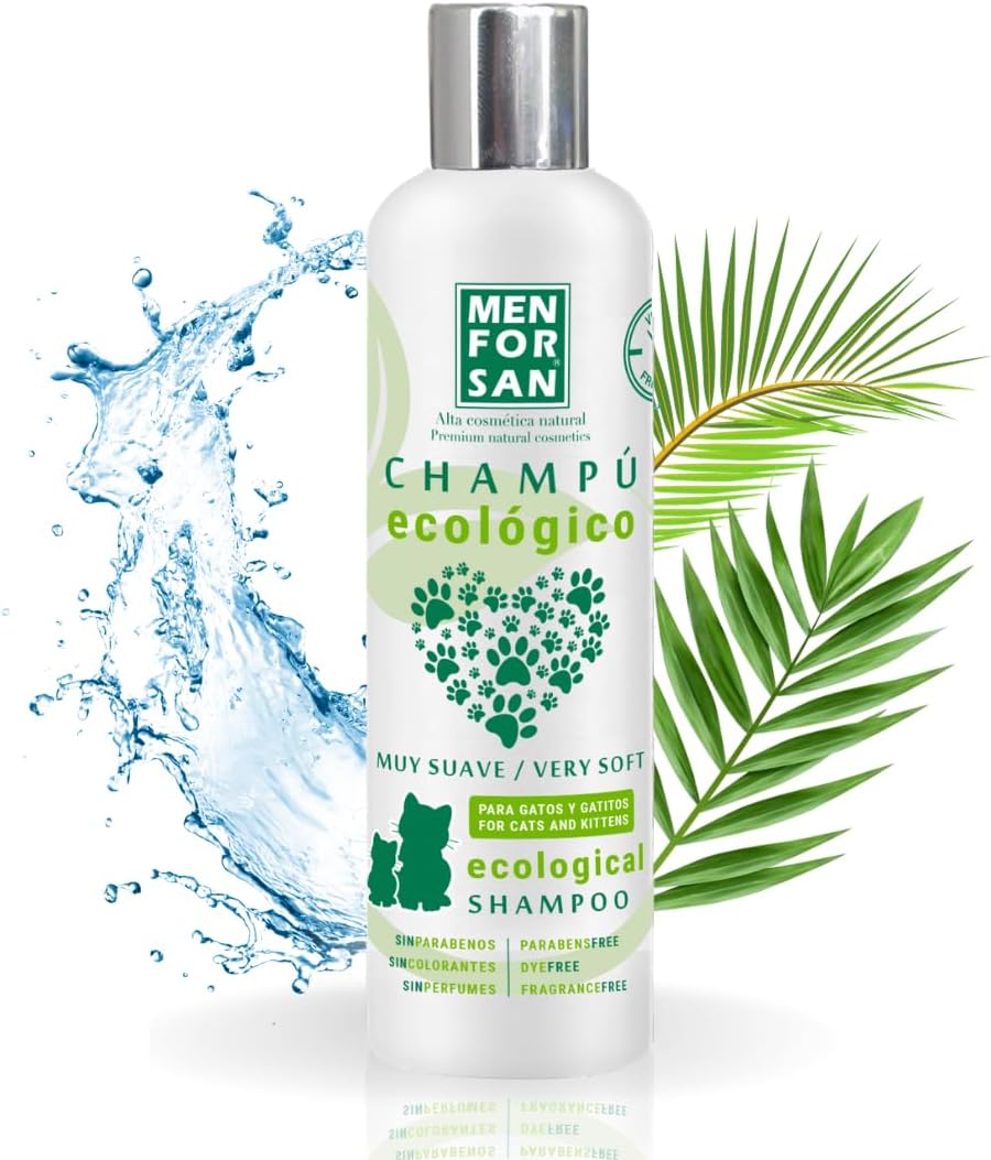 Menforsan Shampoo Ecologico Molto Delicato per Gatti e Gattini 300 Ml