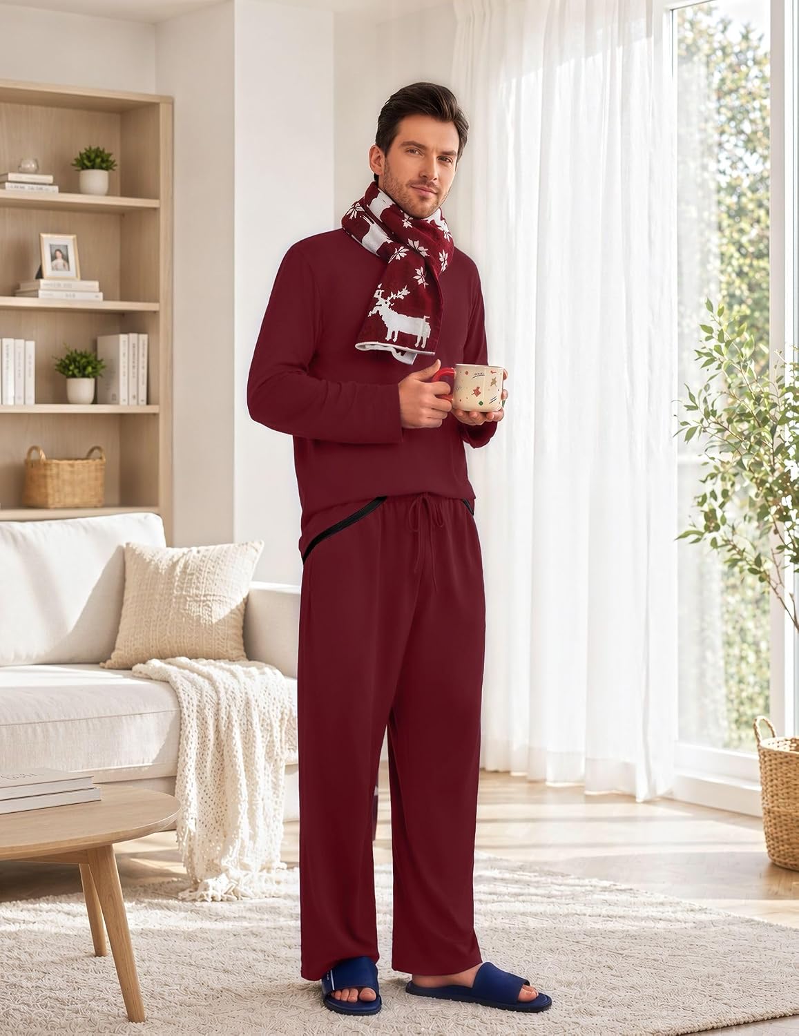 Thumbnail 2 de Ekouaer Men's Pajama Set in Polyester-Spandex