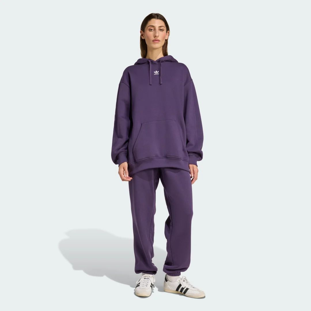 Thumbnail 2 de Adidas Essentials Oversized Fleece: sudadera con capucha en violeta