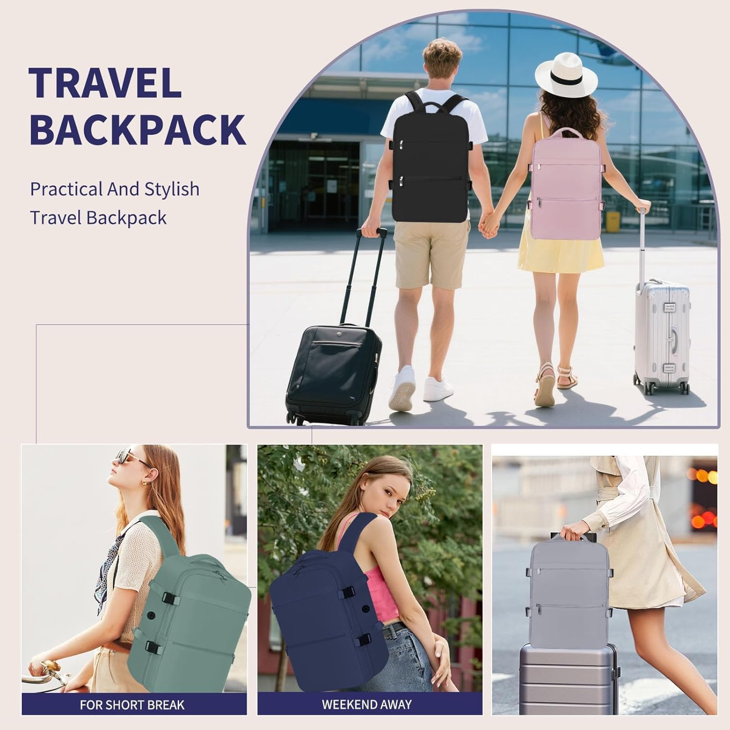 Thumbnail 6 de WOUIYO Cabin Bag 40x30x20 Waterproof backpack