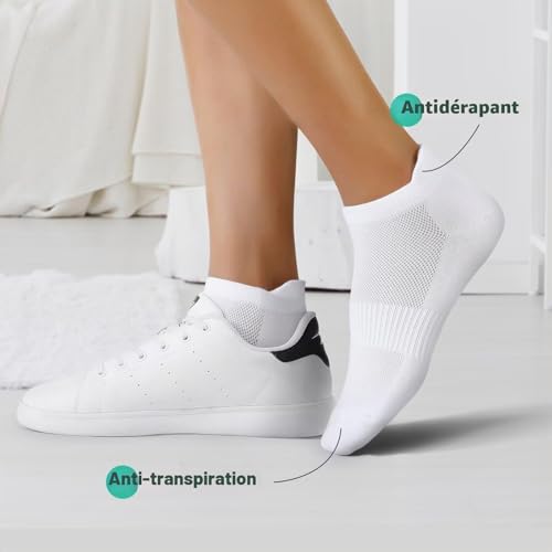 Detalle de YouShow 10 Paires Chaussettes Homme Femme, Chaussettes Basses Respirant – confort et durabilité au quotidien