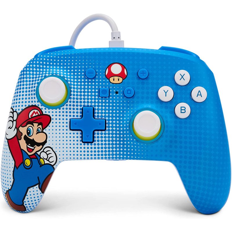 Detalle de Power A Mando con cable Mario Pop Art para Nintendo Switch