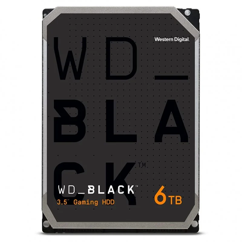 Detalle de WD Black 3.5" 6TB SATA 3 de Western Digital — Disco duro de alto rendimiento para juegos