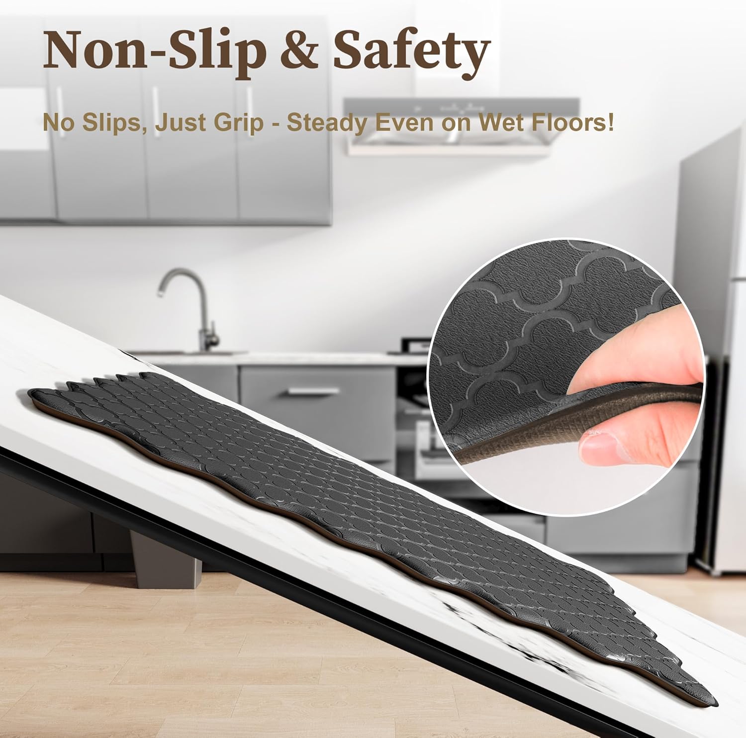 Detalle 2 de Arenarug Upgrade Scalloped Kitchen Mats 0.4 in