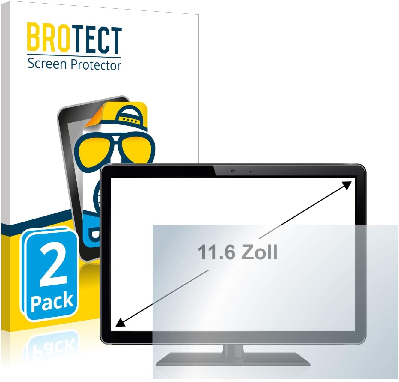 Detalle de brotect Pellicola protettiva opaca 11,6" per PC