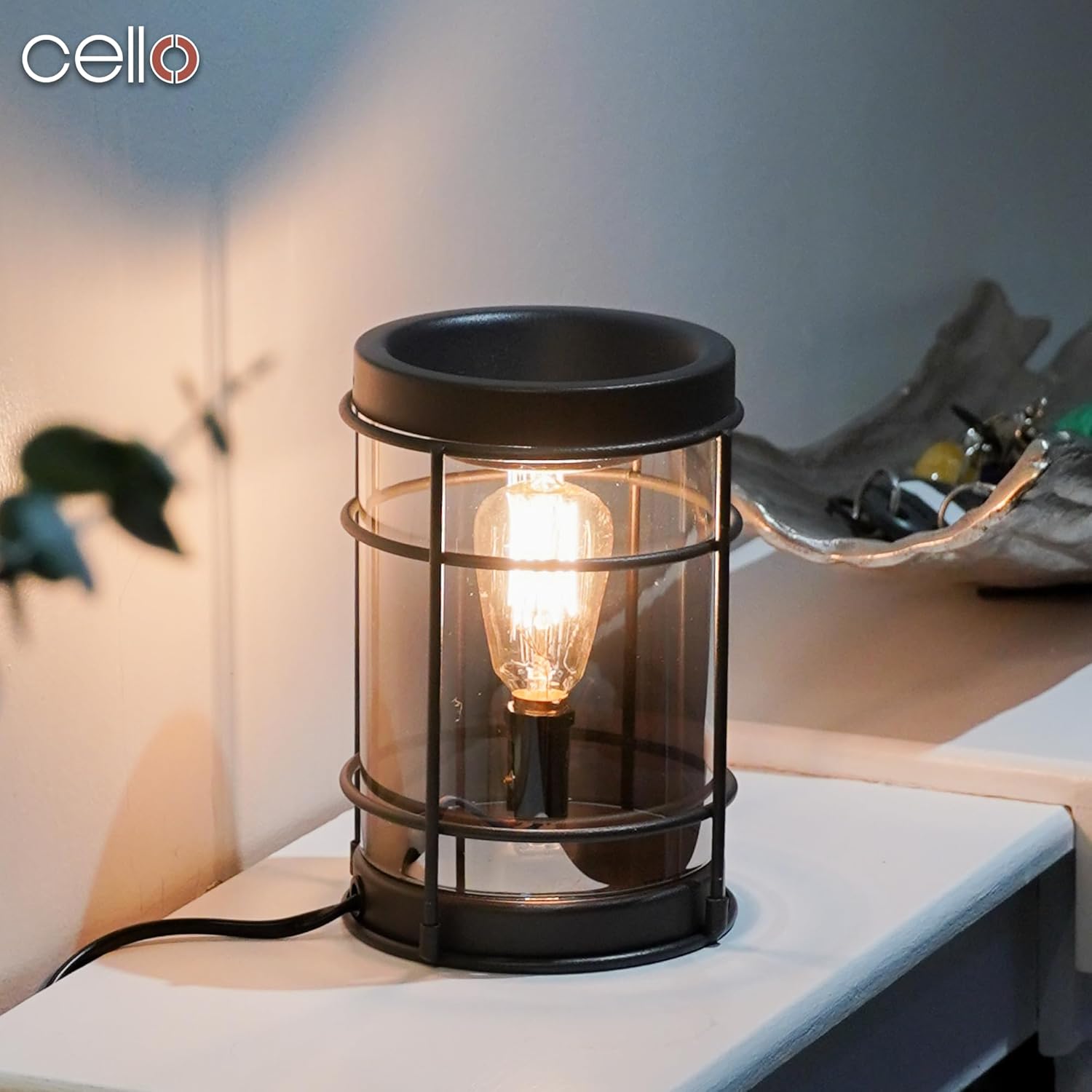 Thumbnail 3 de Cello Black Metal Infinity Edison Electric Melt Burner (Wax Melt & Essential Oil Burner) – flame-free home fragrance warmer