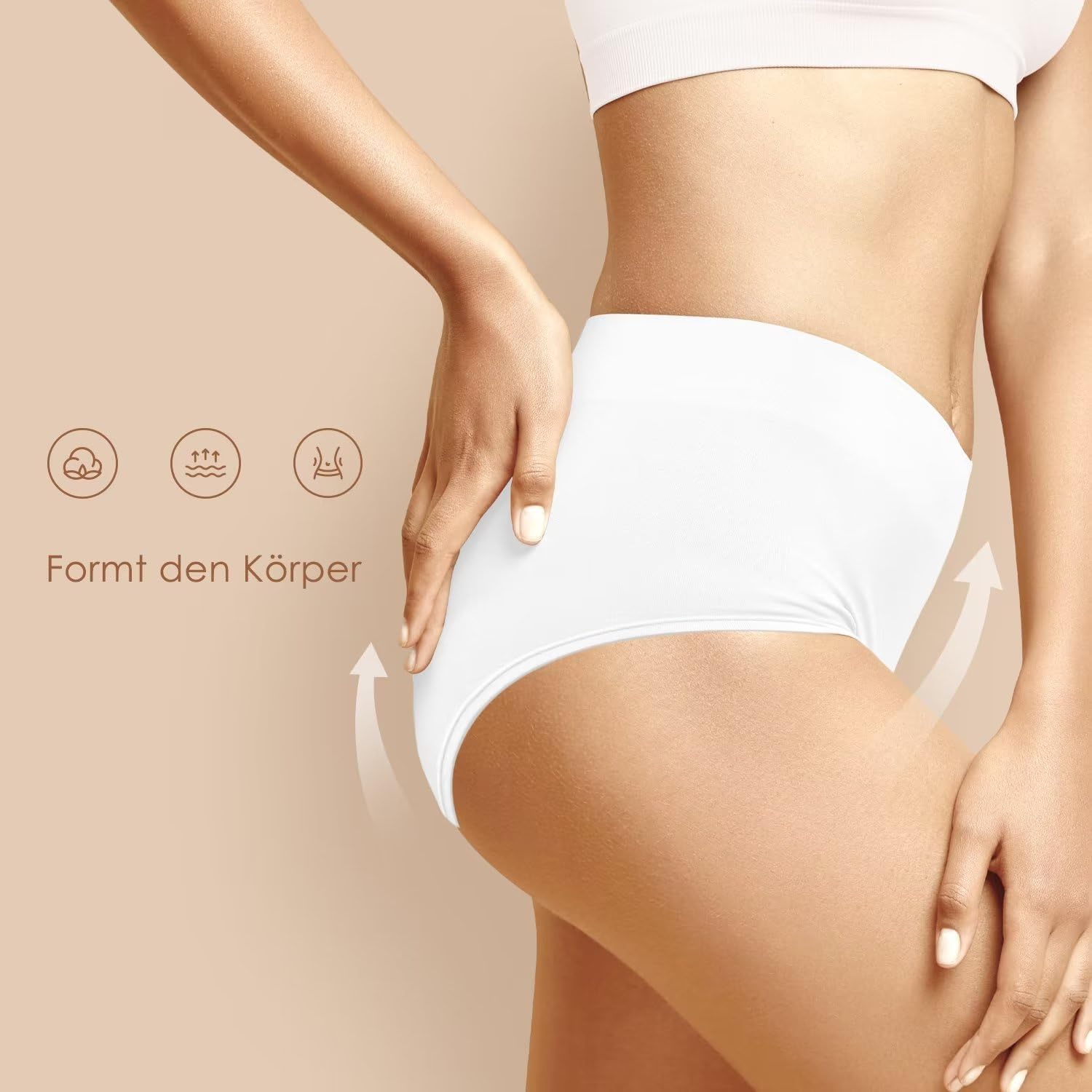 Detalle 2 de YouShow Damen Unterhosen 5er Pack Baumwolle