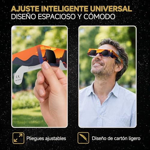 Thumbnail 8 de Gafas Eclipse Specs: Pack de 3/5/10/25 gafas para observación solar con certificación ISO 12312-2 y CE