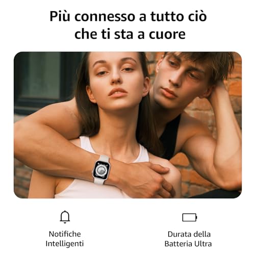 Detalle de AcclaFit Smartwatch Uomo Donna 1.85": 140 modalità, chiamate, SpO2, sonno e IP68