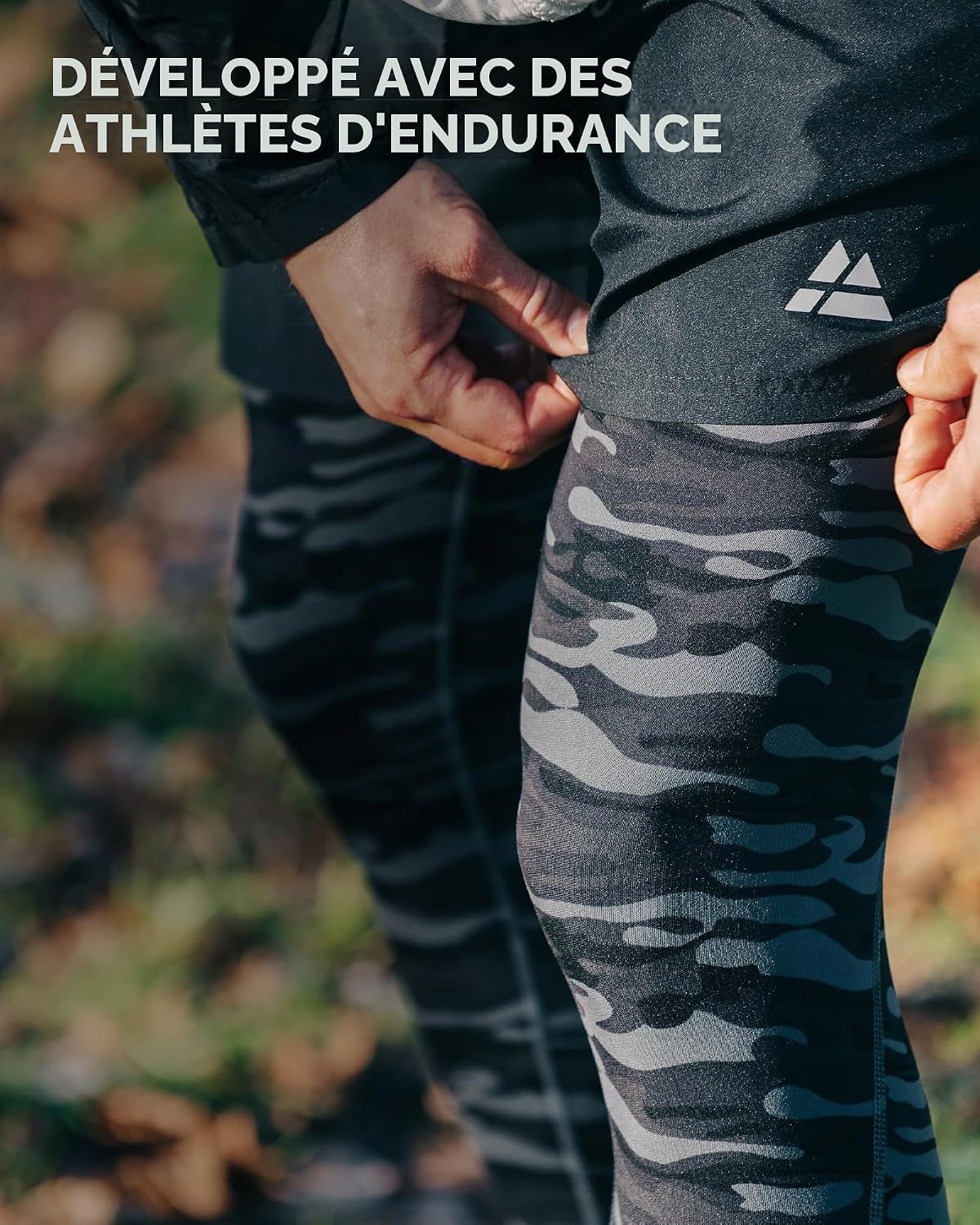 Detalle de DANISH ENDURANCE compressieleggings voor heren, 2-pack met vierwegstretch