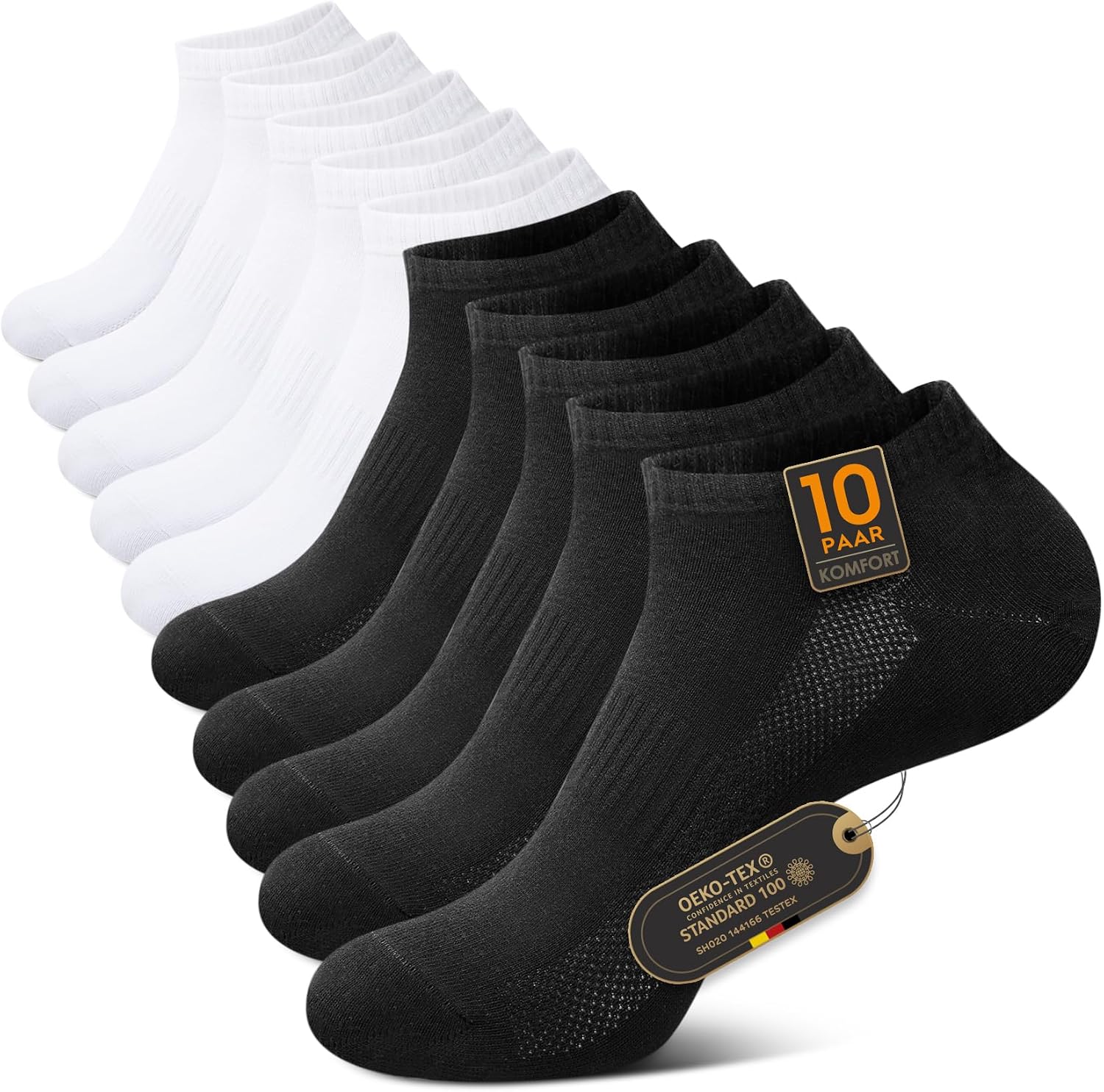 Thumbnail 6 de TUUHAW Trainer Socks 10 Pairs – Short Ankle, Breathable Cotton for Sports and Everyday Wear