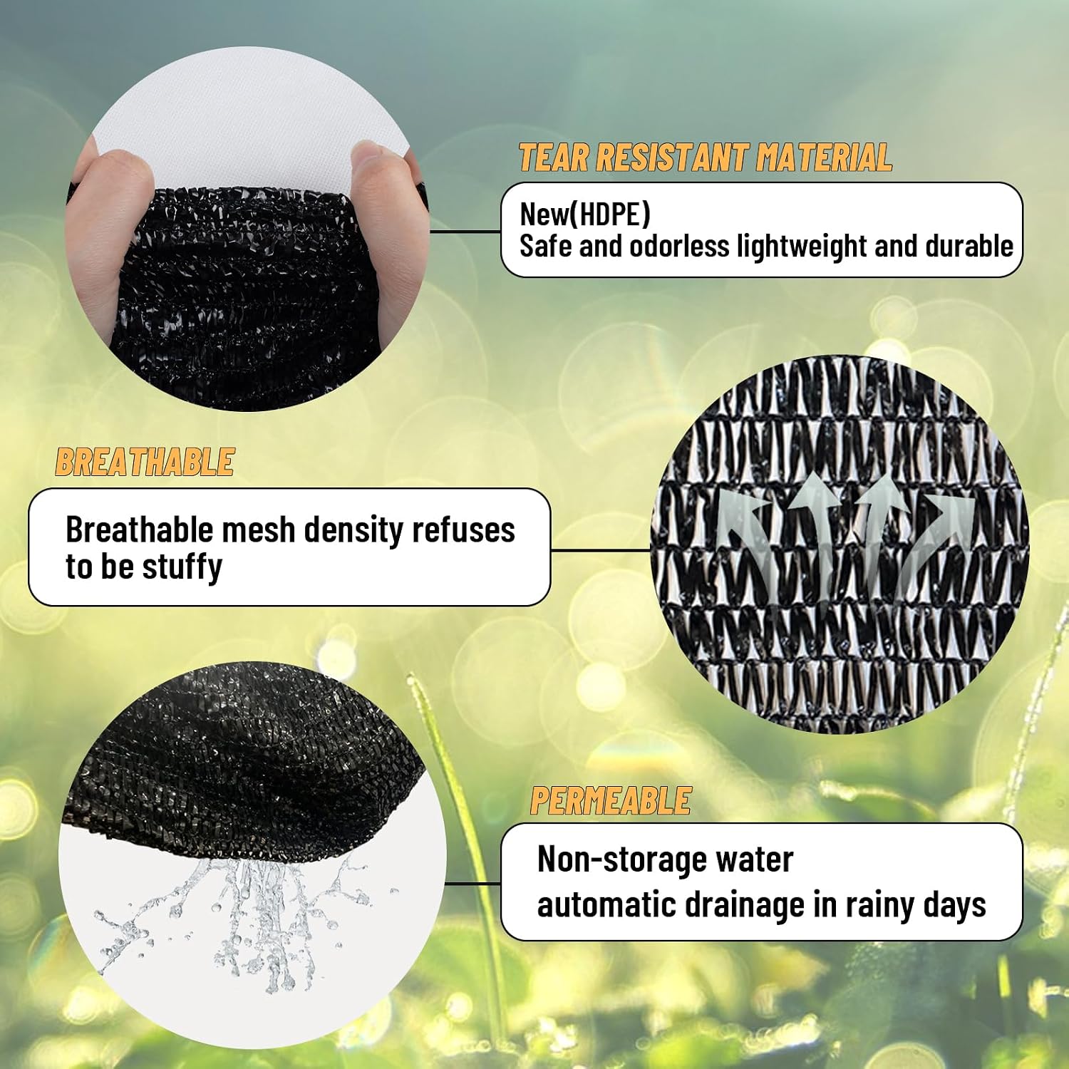 Detalle 2 de Cool Area Sun Shade Cloth HDPE