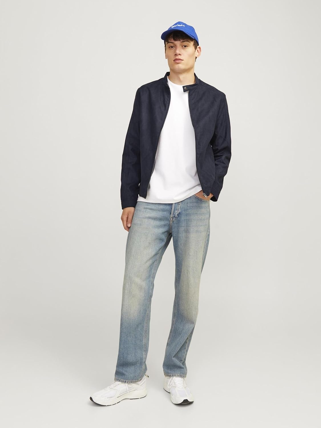 Thumbnail 3 de JACK & JONES Herren Kunstwildlederjacke mit Steppung und Vordertaschen