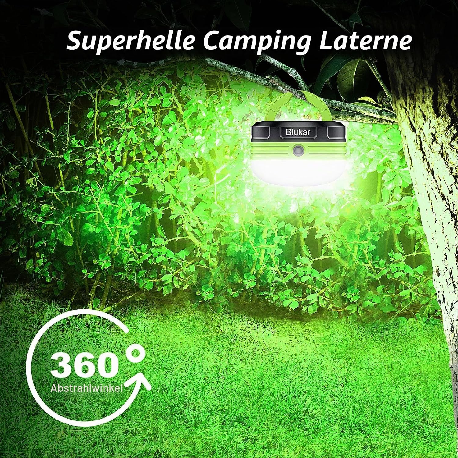 Detalle 2 de Blukar Campinglampe LED mit 3 Modi