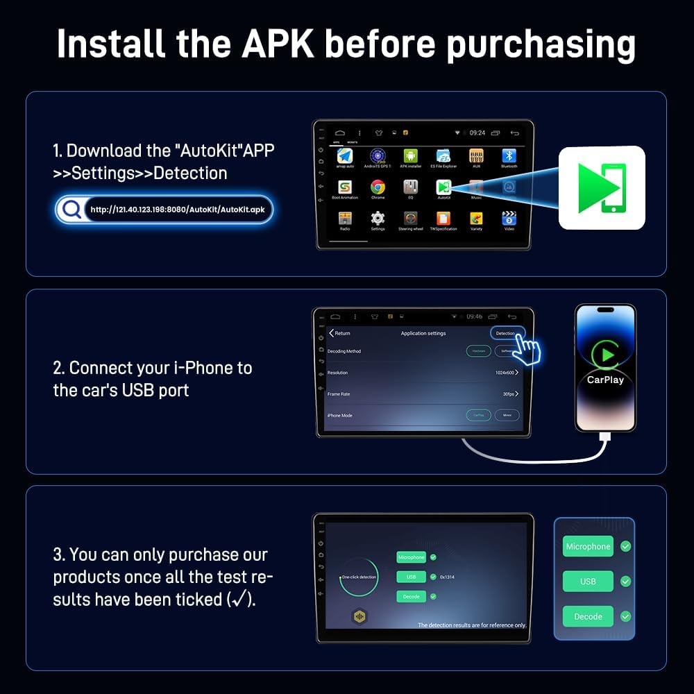 Detalle de CarlinKit Wireless CarPlay & Android Auto Adapter for Android Head Units