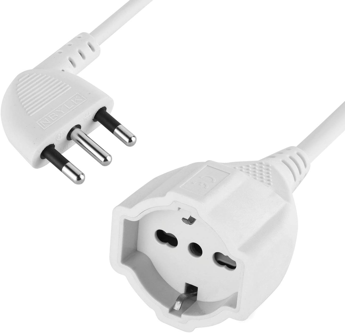 Thumbnail 5 de Electraline 46109 Prolunga da 5 m: spina 16A e presa polivalente (Schuko + 10/16A), Nero