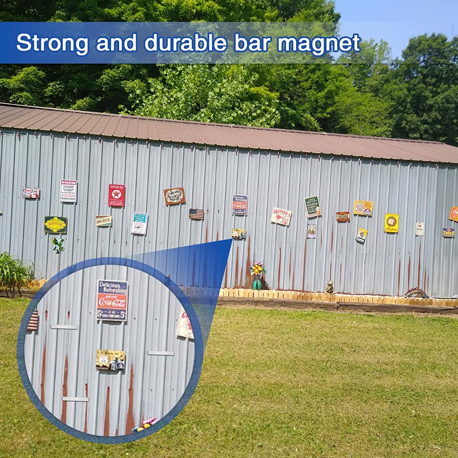 Thumbnail 6 de 16 Pack Strong Neodymium Magnetic Bar with Double-Sided Adhesive (60 x 10 x 3 mm)