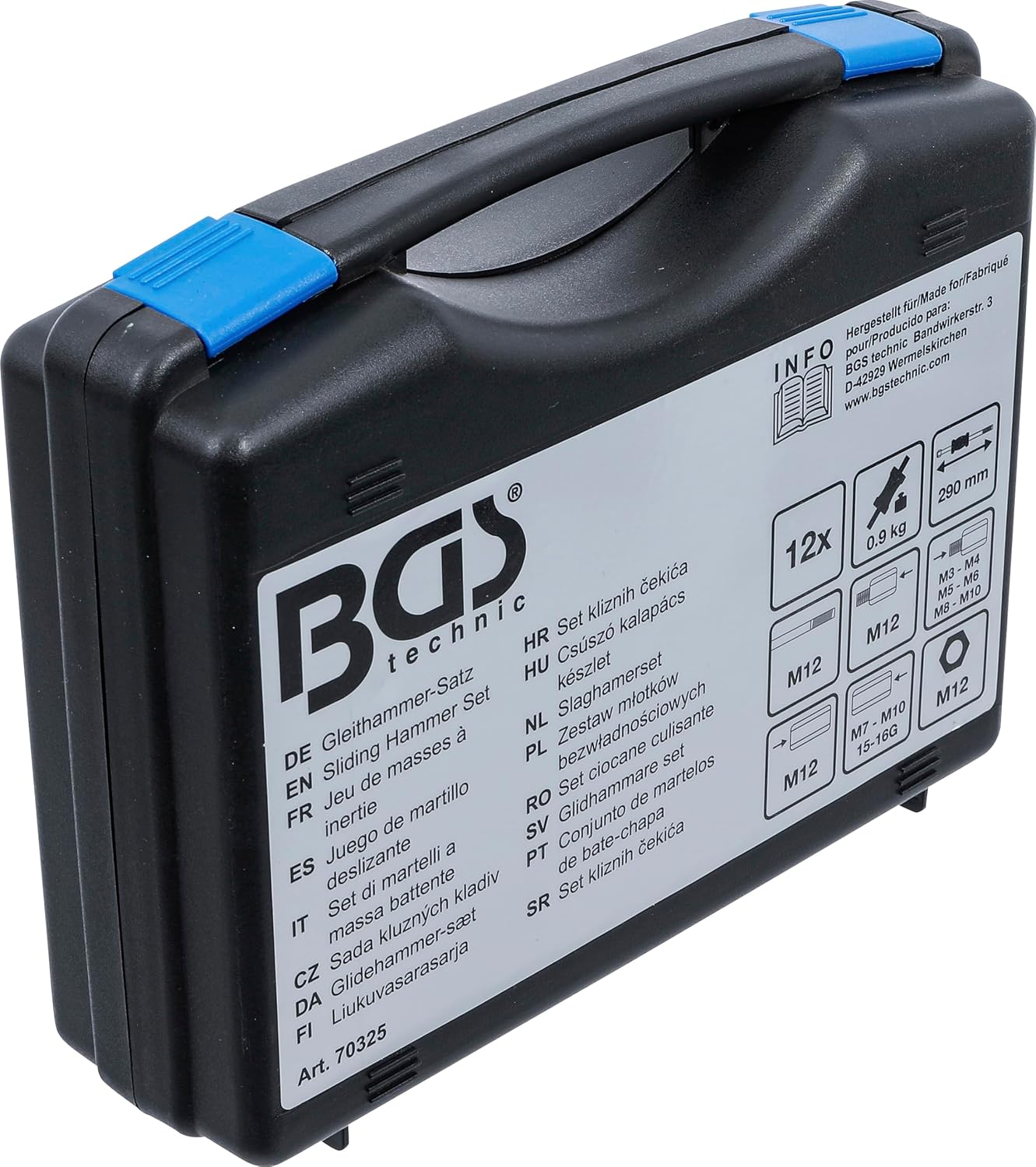 Thumbnail 4 de BGS 70325 set di martelli a massa battente con adattatori per filettatura (12 pz)