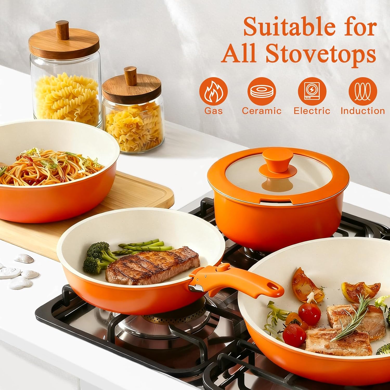 Thumbnail 1 de GiPP 11Pcs Pots and Pans Set 350°C